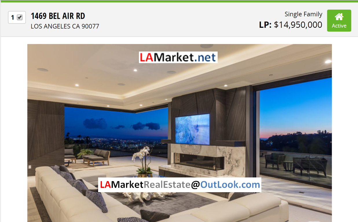 1469 BEL AIR RD LOS ANGELES CA 90077 Selected by Ehsan Torabi Los Angeles Real Estate Broker and The Real Estate Analyst for Los Angeles Homes