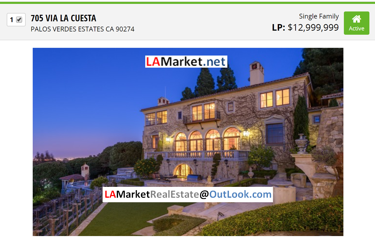 705 VIA LA CUESTA PALOS VERDES ESTATES CA 90274 Selected by Ehsan Torabi Los Angeles Real Estate Broker and The Real Estate Analyst for Los Angeles Homes