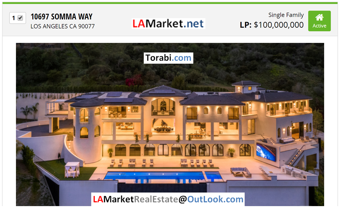 10697 SOMMA WAY LOS ANGELES CA 90077 Selected by Ehsan Torabi Los Angeles Real Estate Advisor, Broker and The Real Estate Analyst for Los Angeles Homes #losangeles